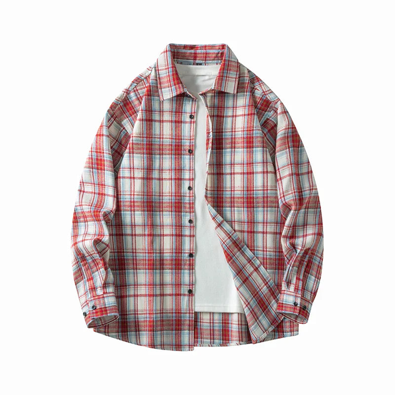 Soft Flannel Plaid Button Down Shirt