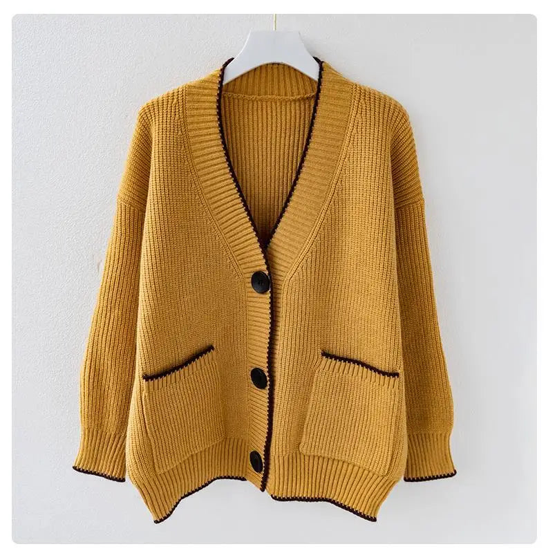 Elegant Ladies' Button Front Sweater