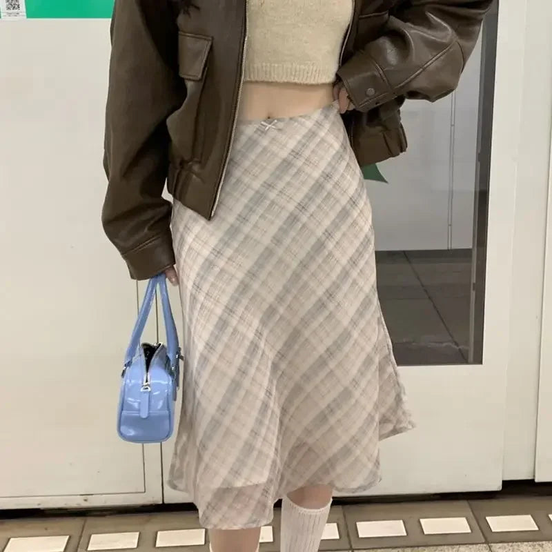 Timeless Check Knee Length Skirt - OutfitLondon