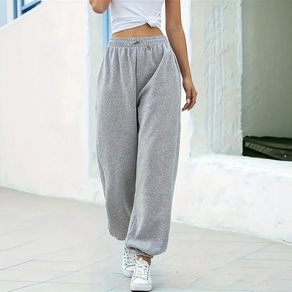 Comfortable Relaxed Fit High Waisted Pants - OutfitLondon
