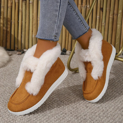 Cozy Faux Fur Winter Snow Boots for Women