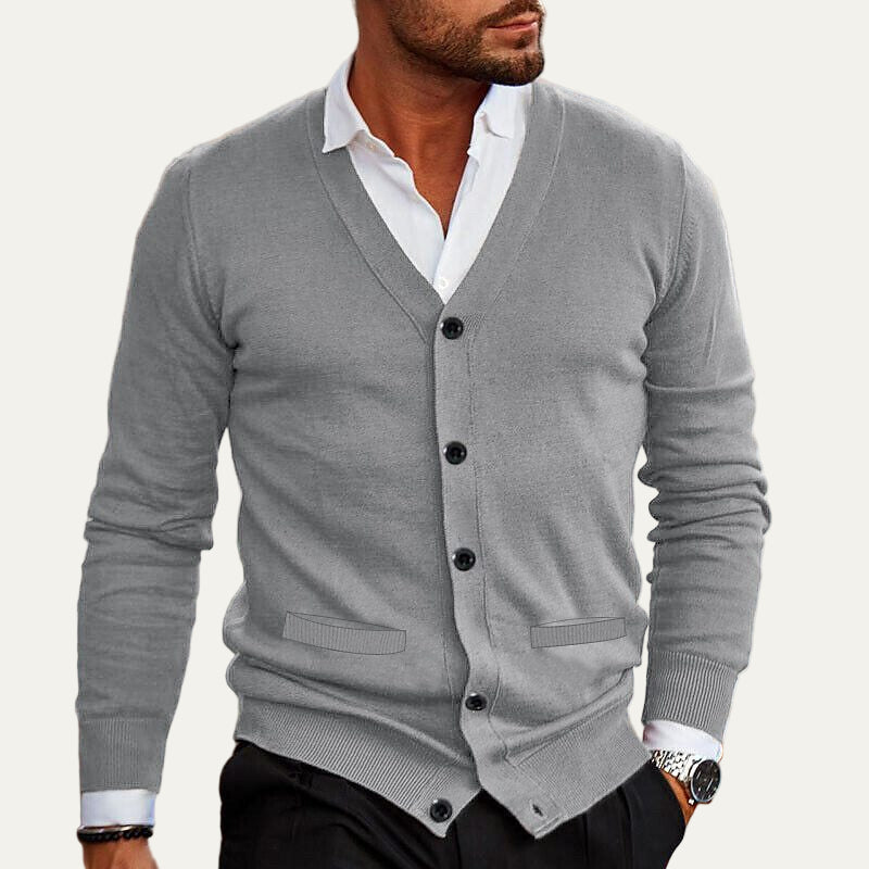 Men's Simple Open Front Sweater