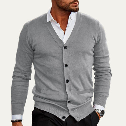 Men's Simple Open Front Sweater