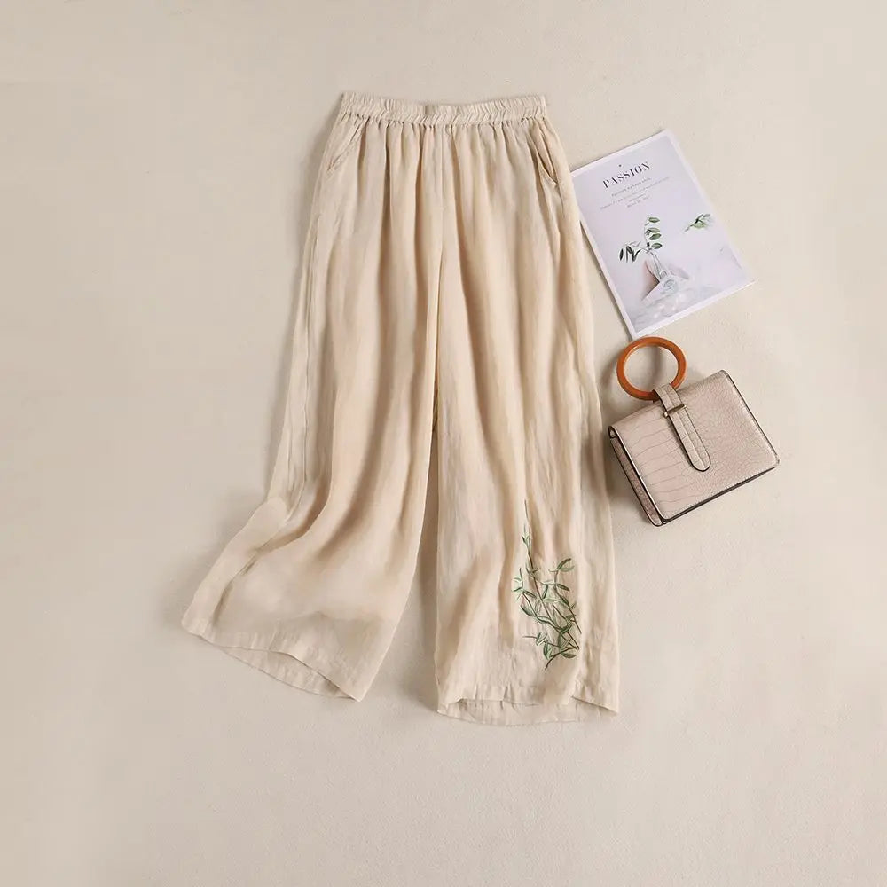 Comfortable Breathable Loose Fit Cotton Trousers