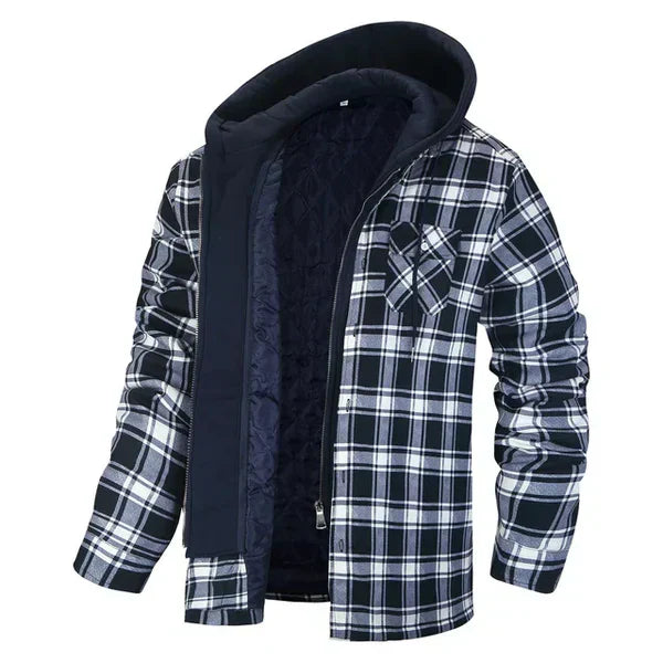 Comfortable Plaid Shirt Jacket for Men