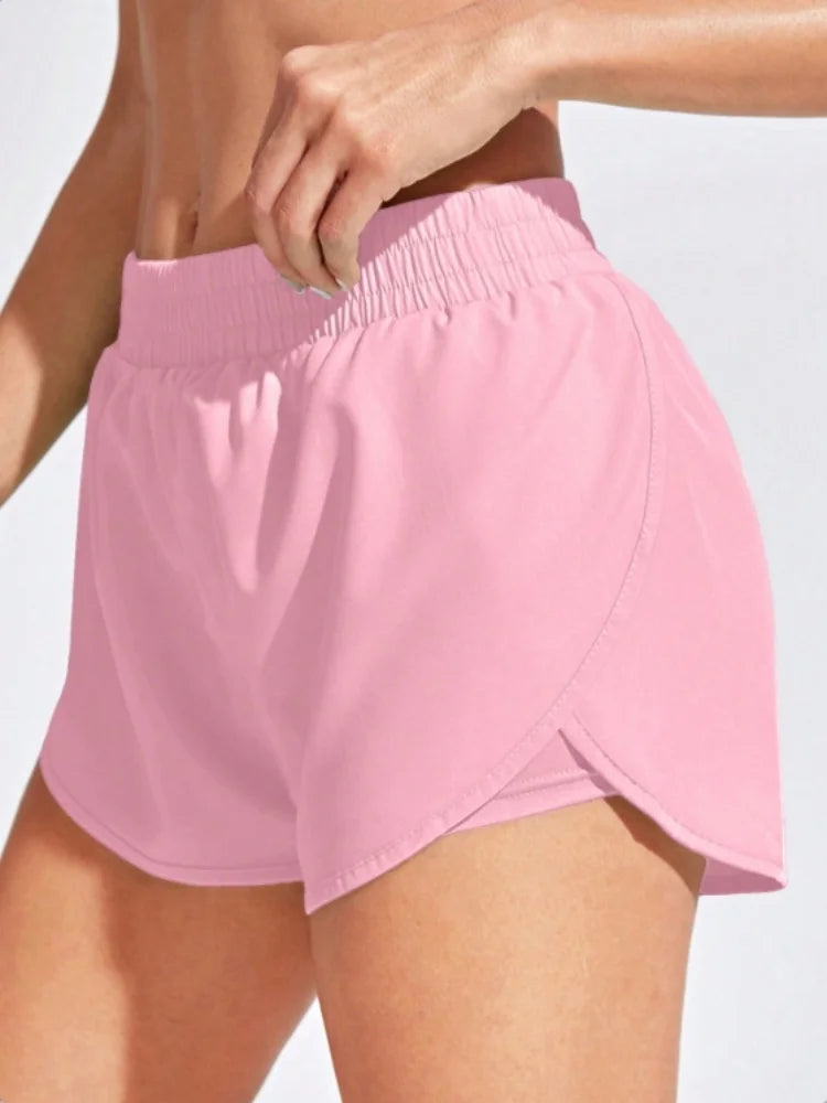 Soft Women's Athletic Running Shorts – Breathable Fitness Wear