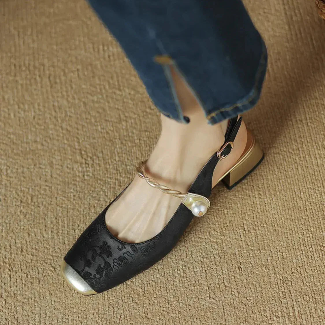 Classic Buckle Back Pumps