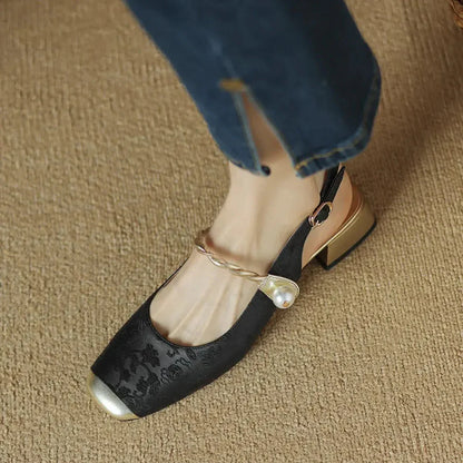 Classic Buckle Back Pumps