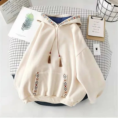Cozy Large Fleece Hoodie Sweatshirt - OutfitLondon