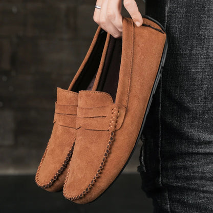 Classic Brown Mens Loafers Shoes