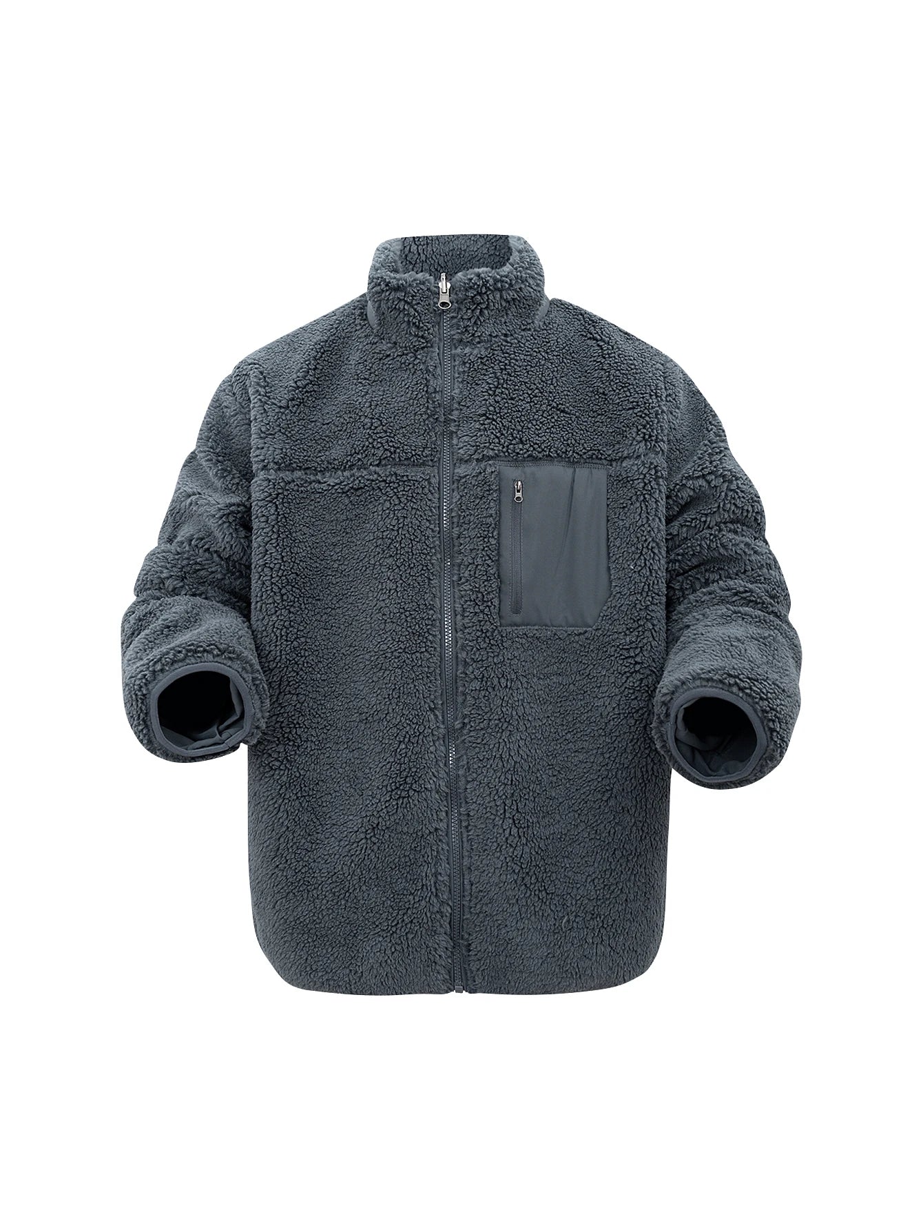 Warm Mens Faux Fur Parka Coat