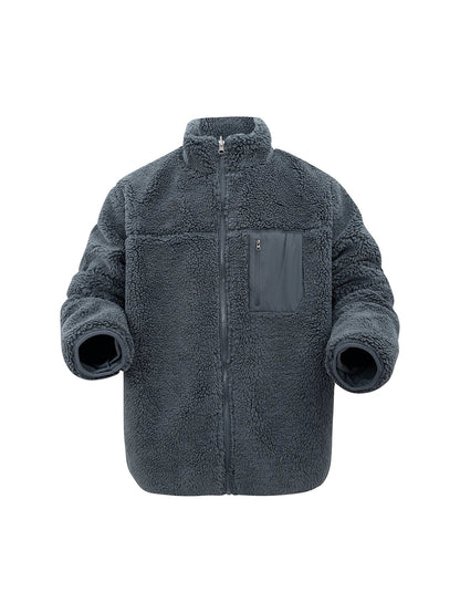 Warm Mens Faux Fur Parka Coat