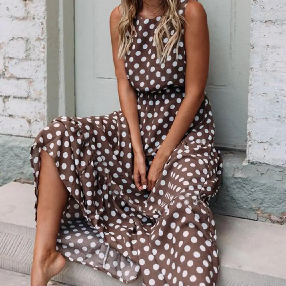 Relaxed Fit Floral Long Dress for Ladies