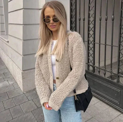 Women's Simple Long Open Cardigan Jacket - OutfitLondon
