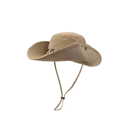 Breathable Western Hat - Wide Brim Sun Protection