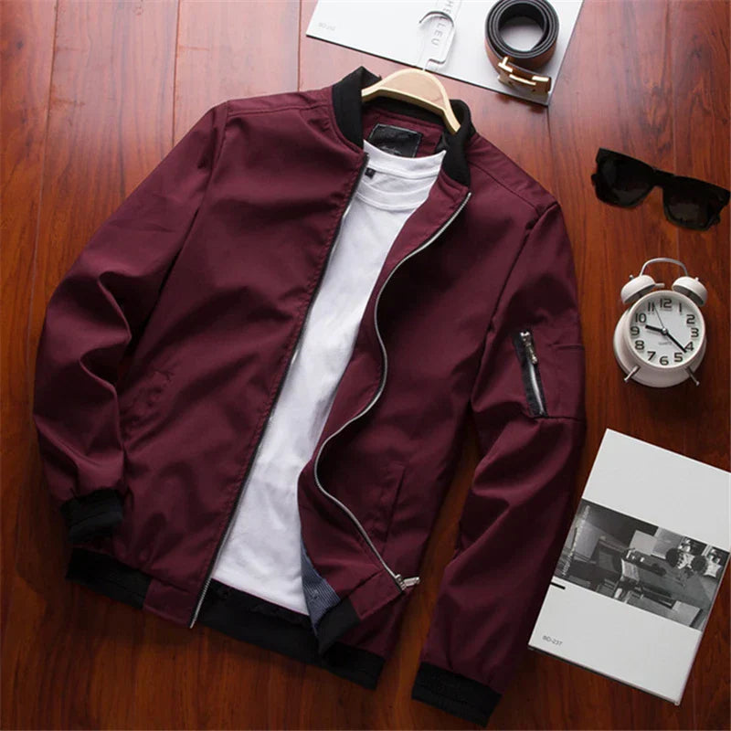 Regular Fit Mens Classic Bomber Jacket