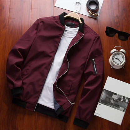 Regular Fit Mens Classic Bomber Jacket