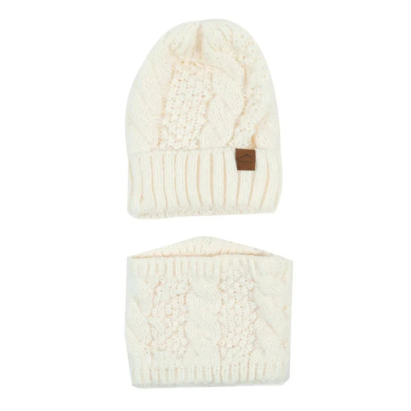 Cozy Ladies Knitted Hat and Scarf Set