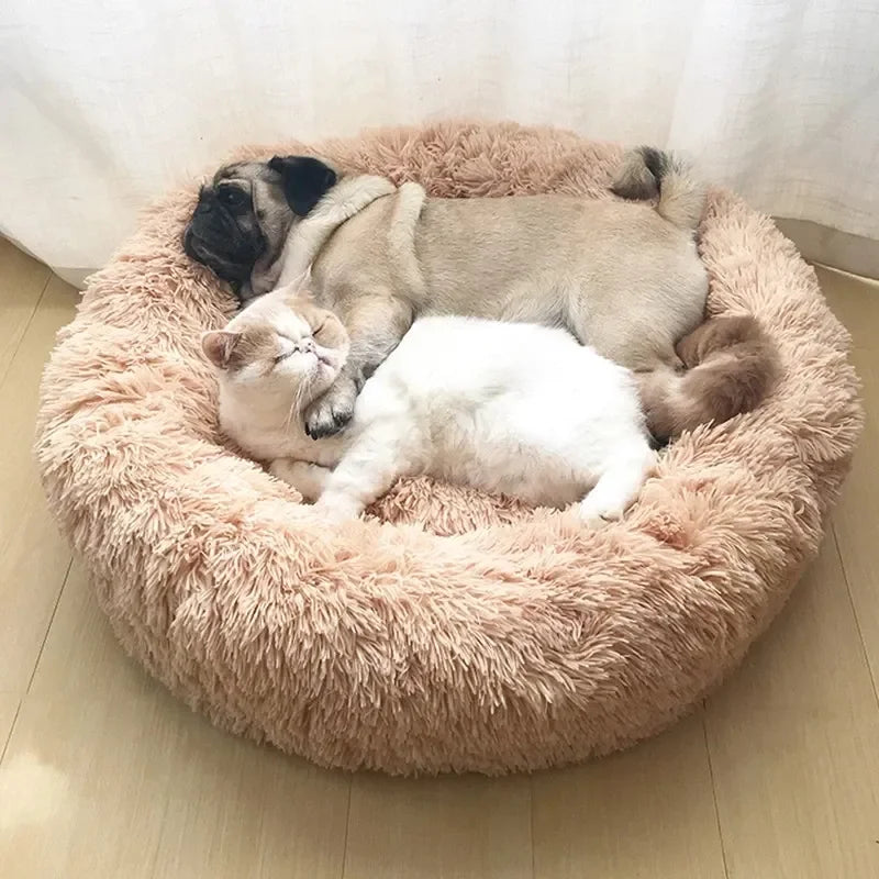 Plush Cozy Pet Bed for Cats and Dogs