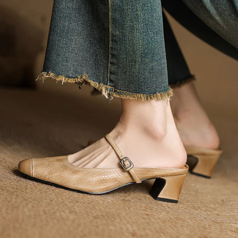 Authentic Leather Slide Shoes