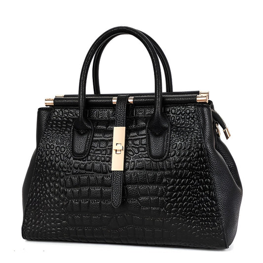 Stylish Crocodile Pattern Tote Bag - OutfitLondon