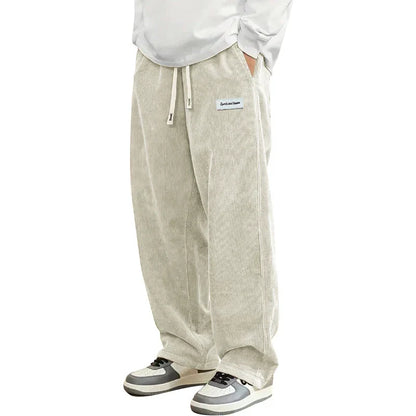Comfortable Corduroy Loose Fit Trousers