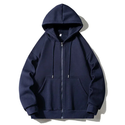 Big Mens Zipper Hoodie Jacket