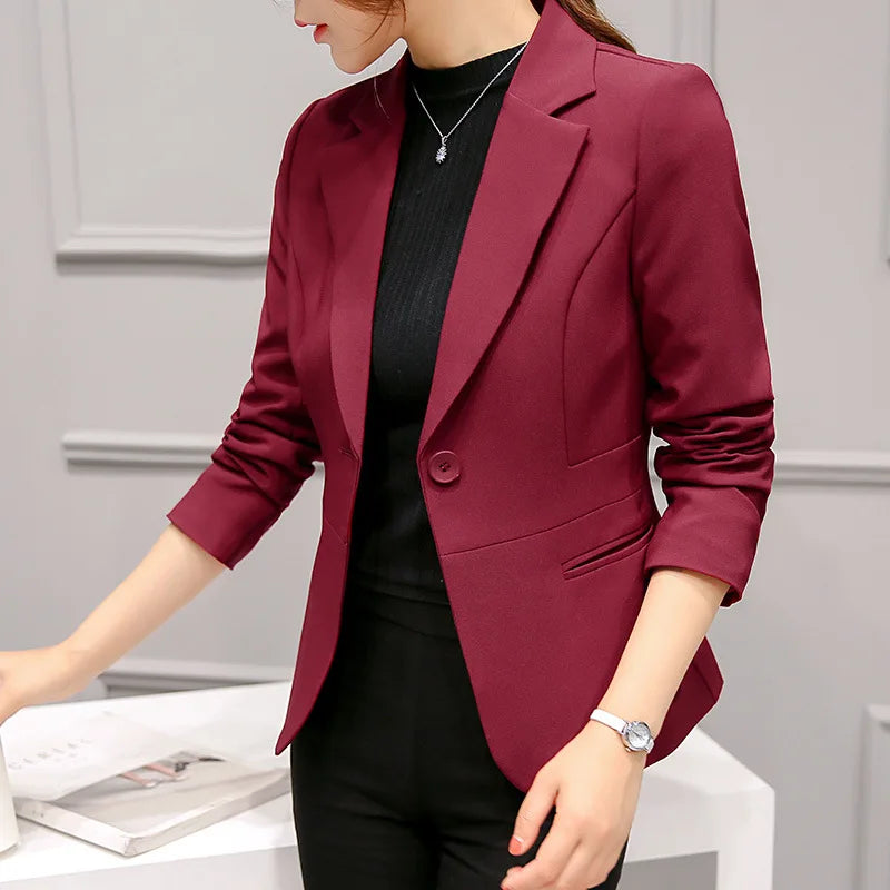 Timeless Dark Blue Formal Ladies Jacket
