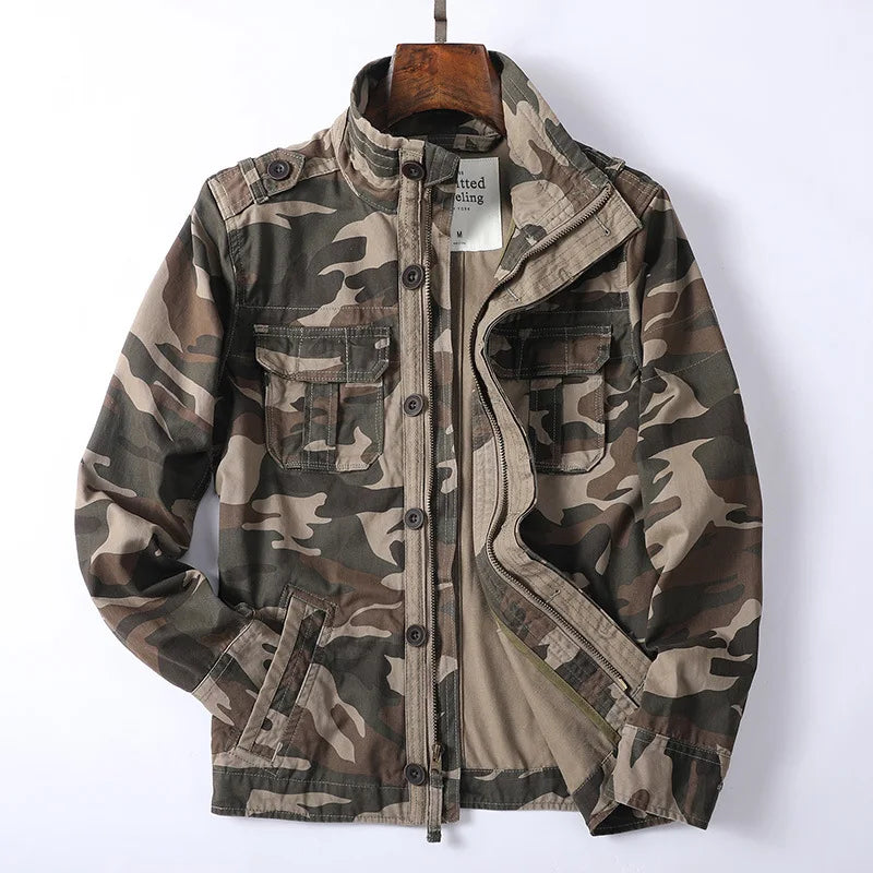 Navy Waterproof Mens Cargo Jacket