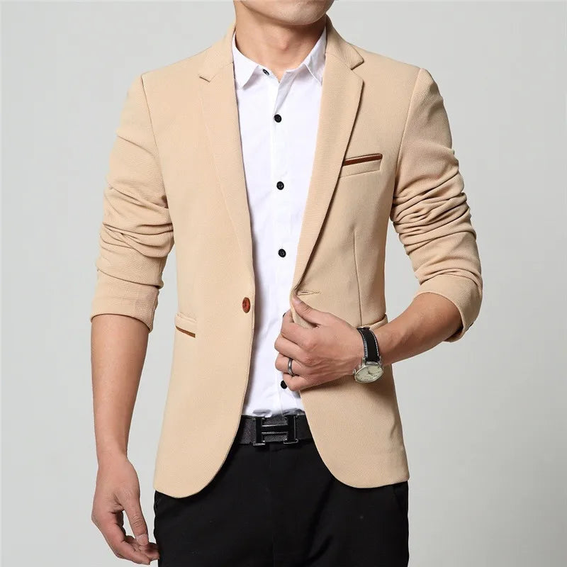 Slim Fit Classic Mens Suit Jacket - OutfitLondon