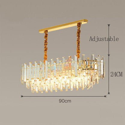 Round Glass LED Table Lamp With Metal Trim