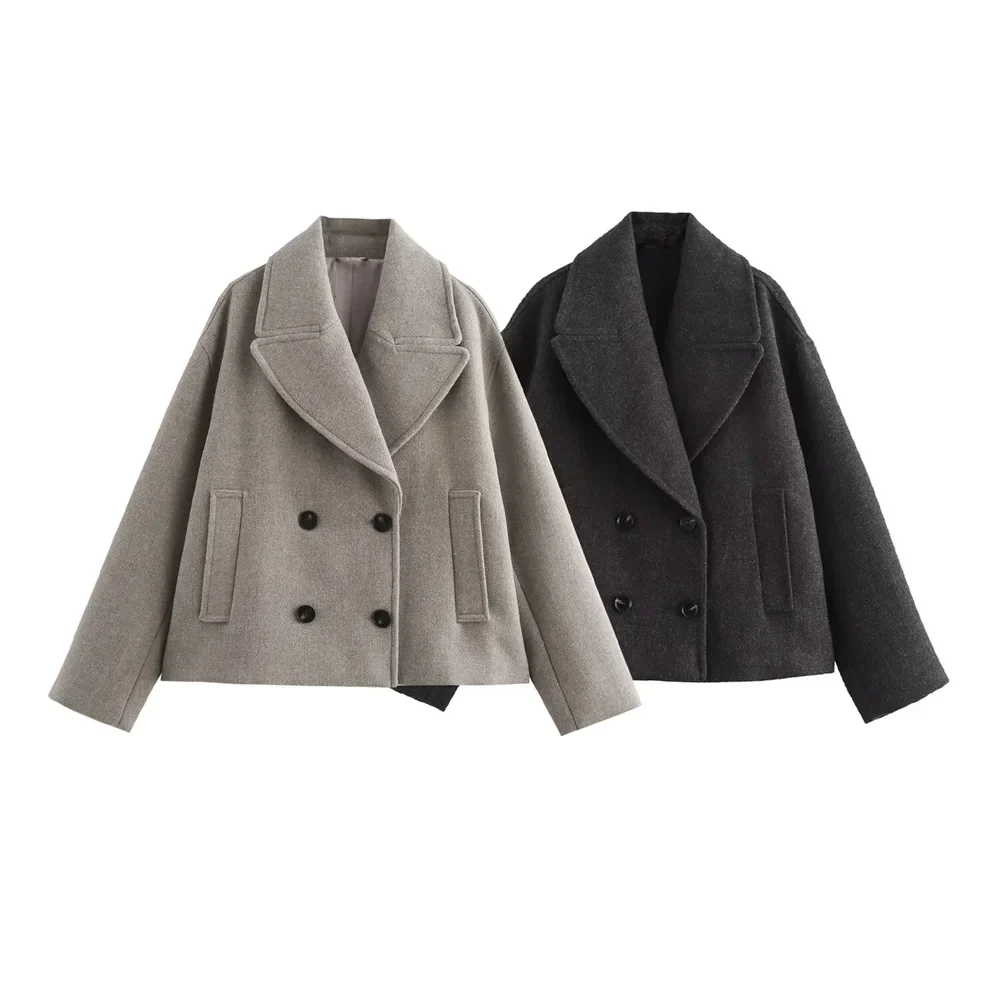 Timeless Double Button Warm Ladies Winter Coat - OutfitLondon