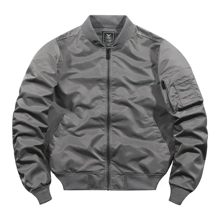 Flight Bomber Leather Jacket