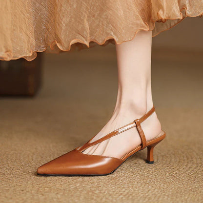 Comfortable Low Heel Slingback Shoes