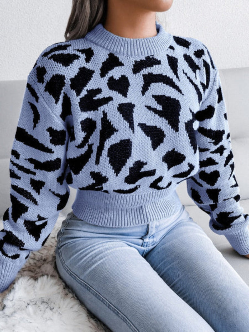 Trendy Animal Print Women's Sweatshirt