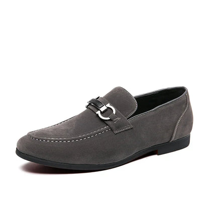 Classic Tan Slip On Loafers For Men
