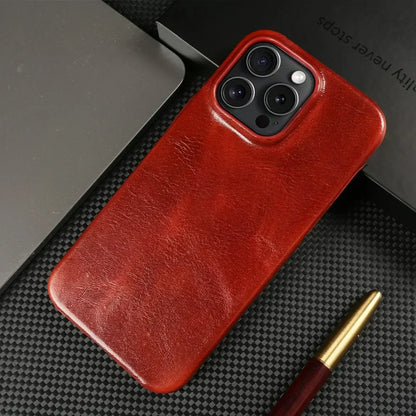 Luxury Real Leather iPhone Case