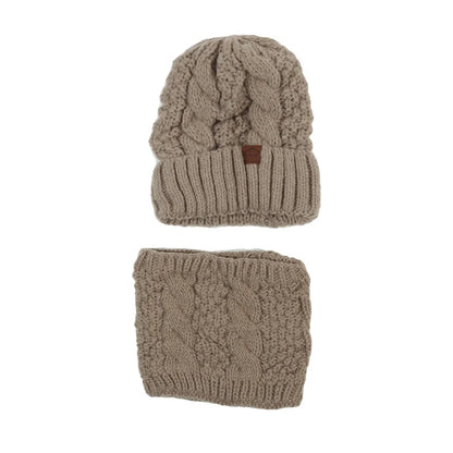 Cozy Ladies Knitted Hat and Scarf Set