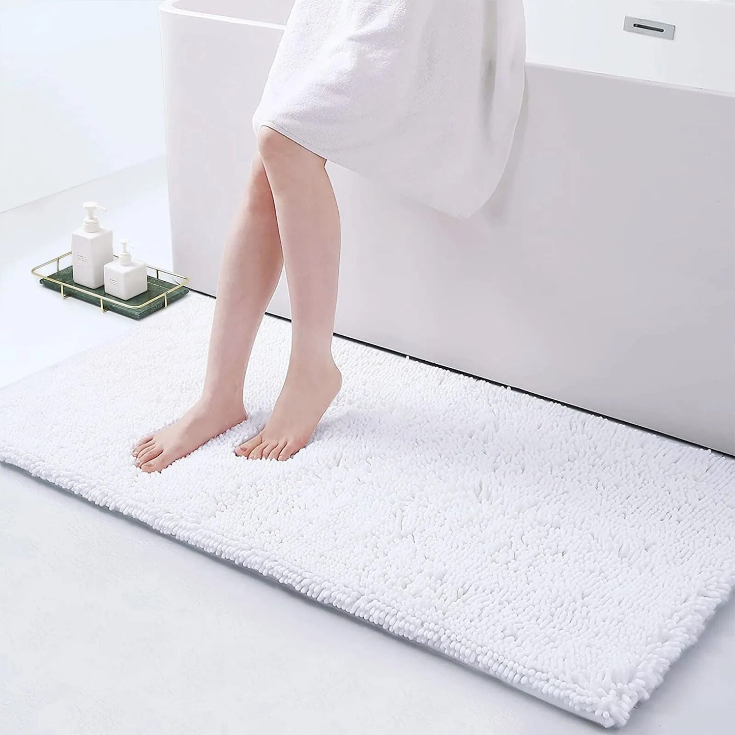 Non Slip Rubber Bath Floor Mat With Strong Suction