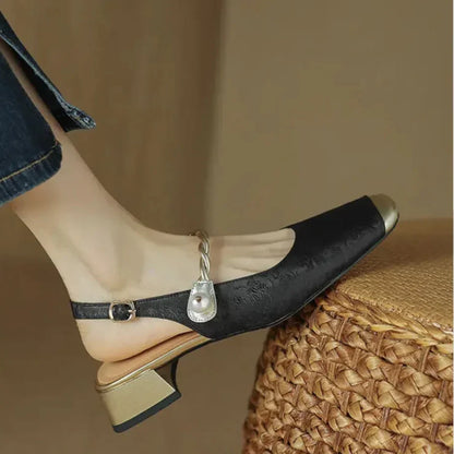 Classic Buckle Back Pumps
