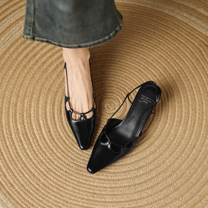 Authentic Leather High Heel Sandals