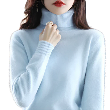 Soft Cashmere Women's Turtleneck Sweater