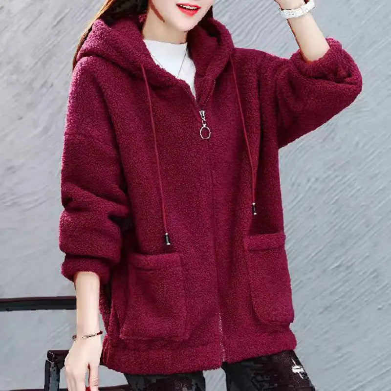 Soft Fleece Women's Hoodie with Pockets