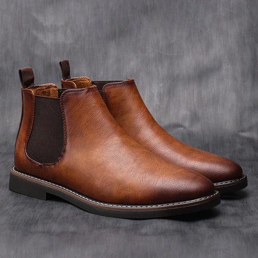 Men's Waterproof Elastic Ankle Boots - OutfitLondon