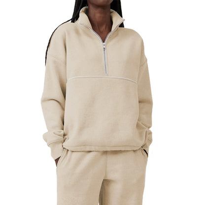 Relaxed Fit Crew Neck Sweatshirt – Soft Long Sleeve