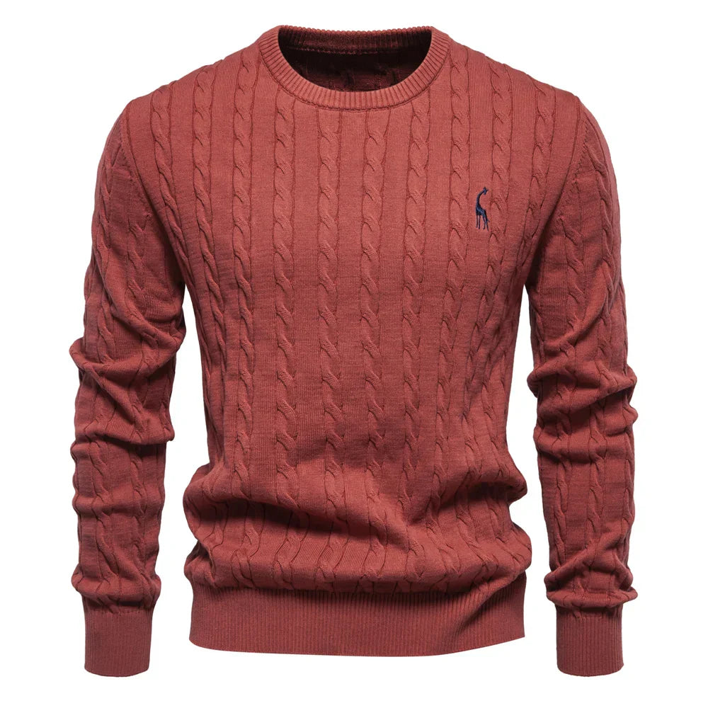 Comfortable Mens Wild Print Crew Sweatshirt