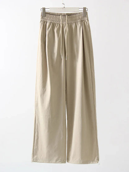 Relaxed Fit High Waisted Casual Joggers
