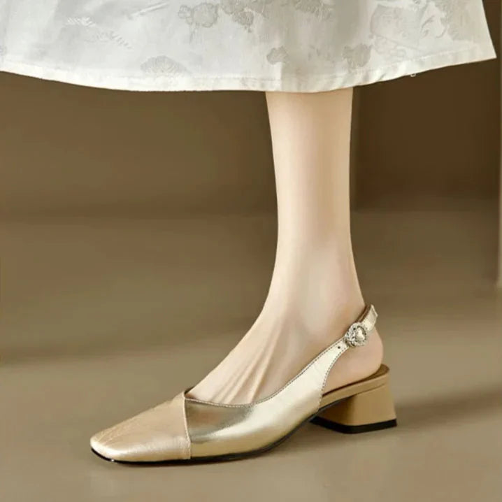 Classic Low Heel Sling Pump