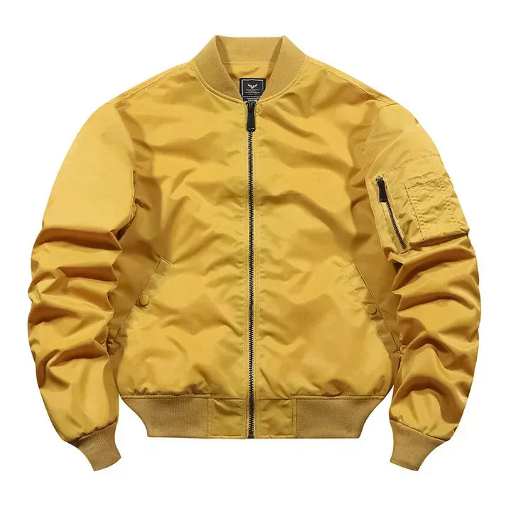 Flight Bomber Leather Jacket