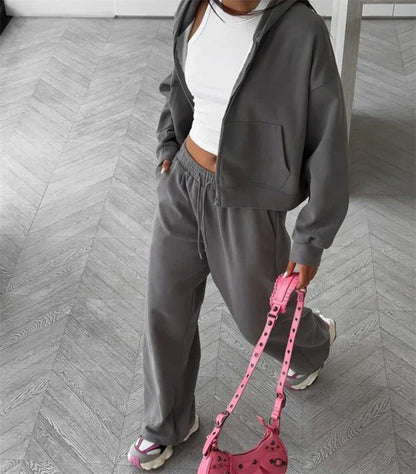 Women's Soft Sportswear Tracksuit Set
